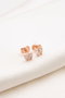 Heliophilia Silver Pendientes de Plata de Ley 925 y Oro Rosa con Estilo Tachuela